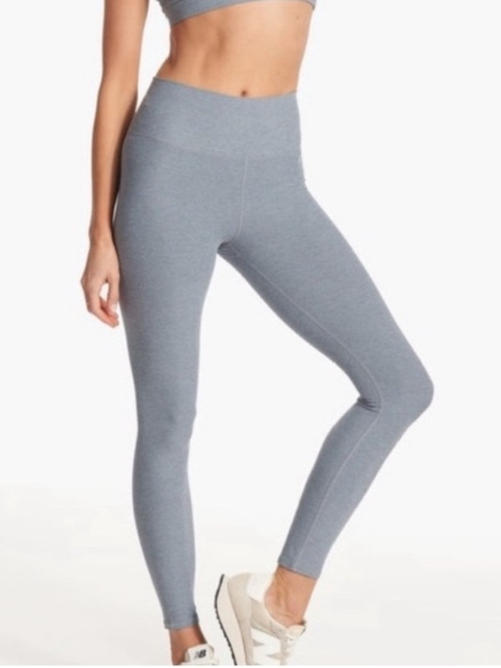 VUORI Elevation Ribbed Gray Leggings Size Small #VW442